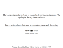 Tablet Screenshot of lewisalexander.com