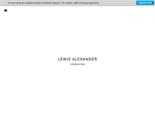 Tablet Screenshot of lewisalexander.info